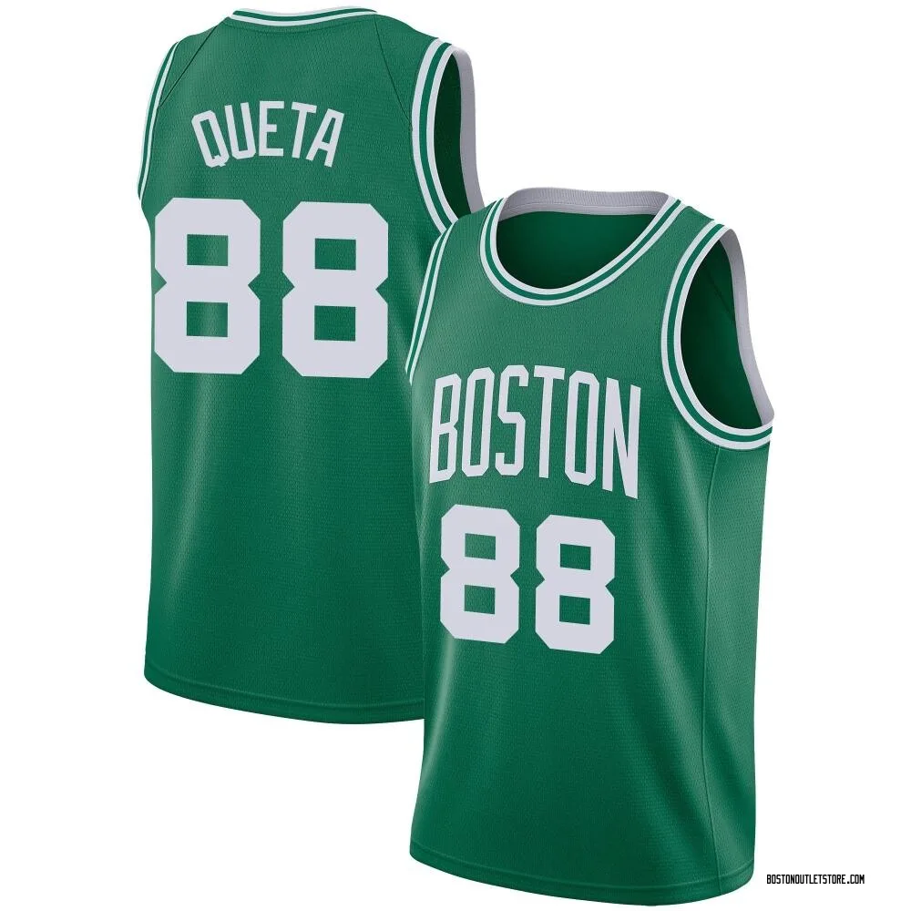 Green Neemias Queta Men's Swingman Boston Celtics Jersey - Icon Edition
